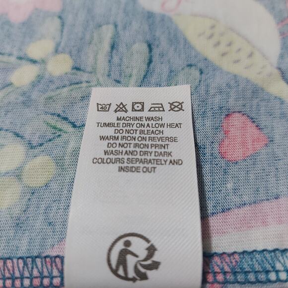 Mini Boden raglan sleeved mixed holiday print top - Picture 8 of 8